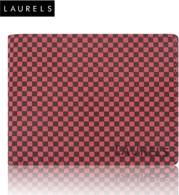 

Laurels Men Red Artificial Leather Wallet(4 Card Slots)