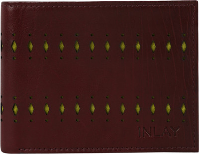 

INLAY Boys Maroon Genuine Leather Wallet(8 Card Slots)