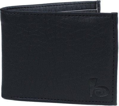 Exit9 Men Black Genuine Leather Wallet(3 Card Slots)