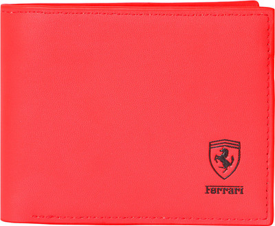 

Ferrari shining Boys Red Canvas Wallet(8 Card Slots)