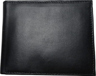 

Touch Trolley Men Black Genuine Leather Wallet(8 Card Slots)