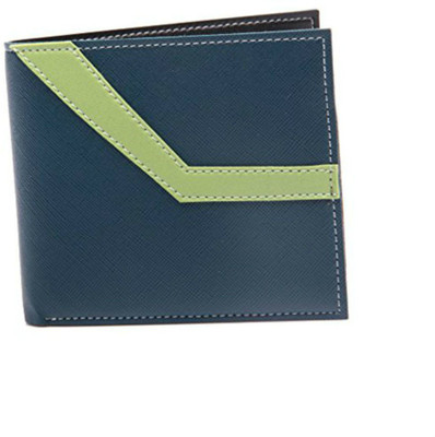 

Creative India Exports Men Blue, Black Genuine Leather Wallet(4 Card Slots), Black;blue