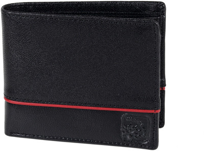 

Woodland Men Black Genuine Leather Wallet(4 Card Slots)