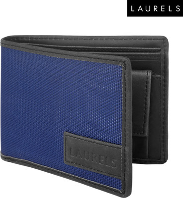 

Laurels Men Blue Artificial Leather Wallet(3 Card Slots)