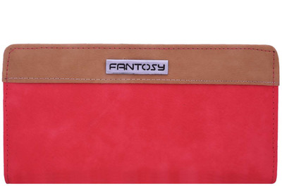 

Fantosy Women Casual, Evening/Party Red, Tan Artificial Leather Wallet(3 Card Slots), Pink and beige
