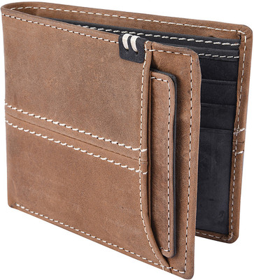 

Death by Color Men Tan Genuine Leather Wallet(6 Card Slots)