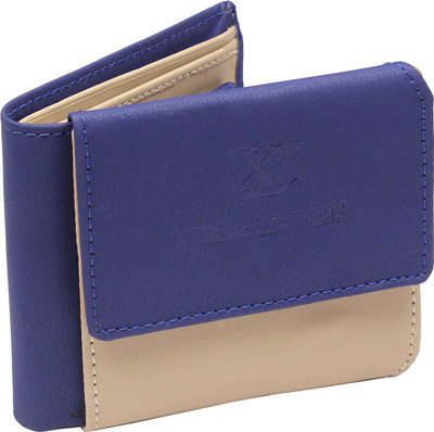 

Cay Men Blue Artificial Leather Wallet(5 Card Slots)