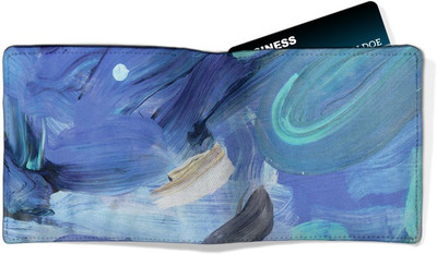 

Incraze Men Casual Blue Genuine Leather Wallet(6 Card Slots), Multicolor