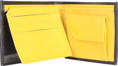 

Royal County Of Berkshire Polo Club Men Black Artificial Leather Wallet(4 Card Slots), Black-02