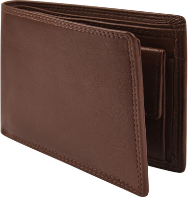 

Death by Color Men Brown Genuine Leather Wallet(8 Card Slots)