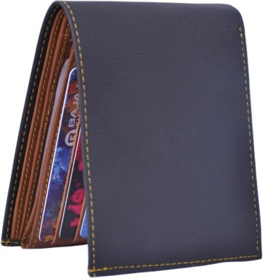 

ALW Men Black Genuine Leather Wallet(15 Card Slots)