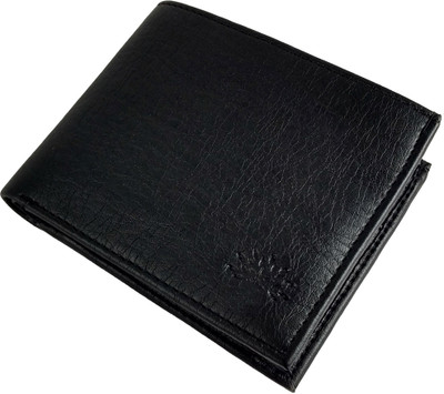 

SA Enterprises Men Black Artificial Leather Wallet(3 Card Slots)