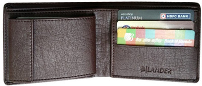 

LANDER Men Casual Brown Artificial Leather Wallet(9 Card Slots)