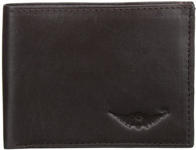 

MASKINO Men Brown Genuine Leather Wallet(4 Card Slots)
