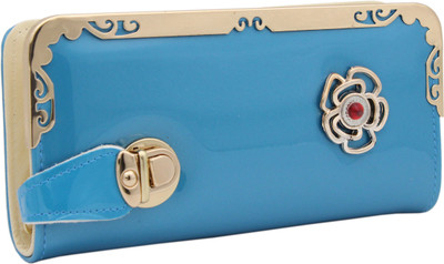 

Trendy Women Casual Blue, Gold Artificial Leather Wallet(6 Card Slots)