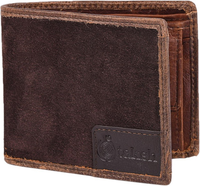 

Taksh Men Brown Genuine Leather Wallet(7 Card Slots)