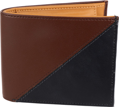 

irin Men Tan, Blue Artificial Leather Wallet(4 Card Slots), Blue;tan