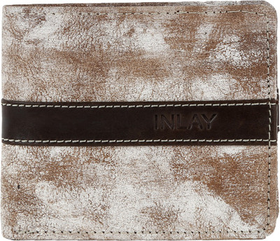 

INLAY Boys Brown Genuine Leather Wallet(10 Card Slots)