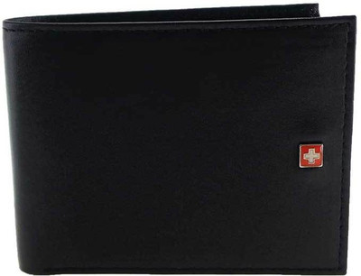 

Swiss Military Men Casual Black Genuine Leather Wallet(7 Card Slots)