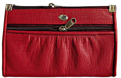 

Sanshul Women Casual Maroon Artificial Leather Wallet(2 Card Slots), Mehroon