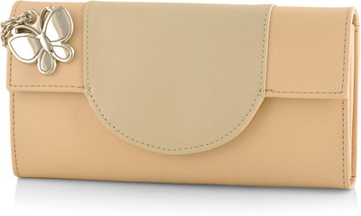 

Butterflies Casual Beige Clutch