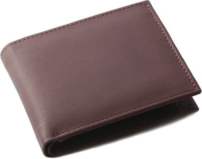 

OHM New York Men Brown Genuine Leather Wallet(4 Card Slots)