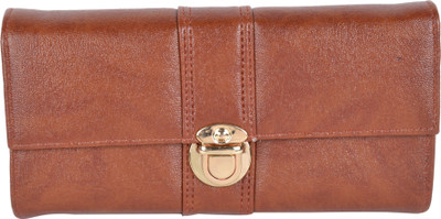 

Kleio Women Casual Brown Fabric Wallet(3 Card Slots)