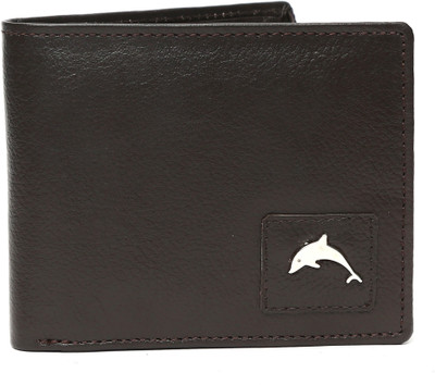 

New Dolphin Men Brown Genuine Leather Wallet(8 Card Slots)