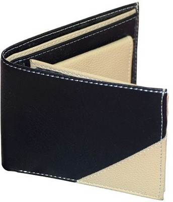 

haptic Men Black, Gold Artificial Leather Wallet(6 Card Slots), Black;golden