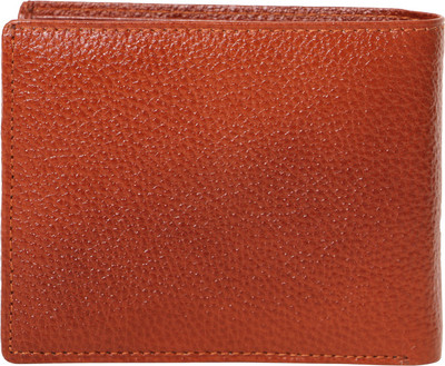 

ALW Men Tan Genuine Leather Wallet(10 Card Slots)