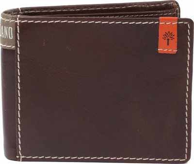 Woodland Men Brown Genuine Leather Wallet(8 Card Slots)