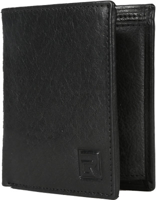 

Regnum Men Black Genuine Leather Wallet(5 Card Slots)