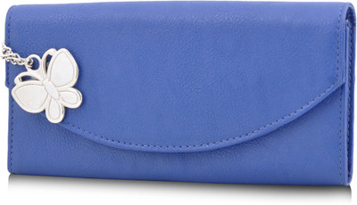 

Butterflies Casual Blue Clutch