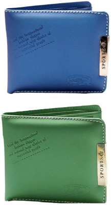 

Assashion Boys Blue, Green Artificial Leather Wallet(3 Card Slots)
