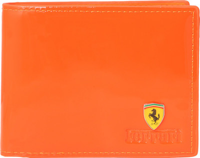 

Ferrari shining Men Orange Canvas Wallet(6 Card Slots)