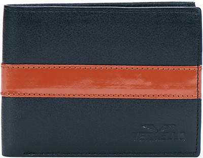 

Vermello Men Black Genuine Leather Wallet(8 Card Slots)