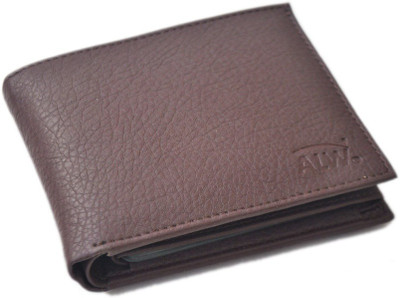 

ALW Men Brown Artificial Leather Wallet(17 Card Slots)