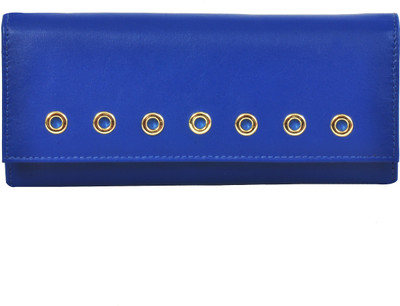 

VALENORE Women Blue Genuine Leather Wallet(6 Card Slots)