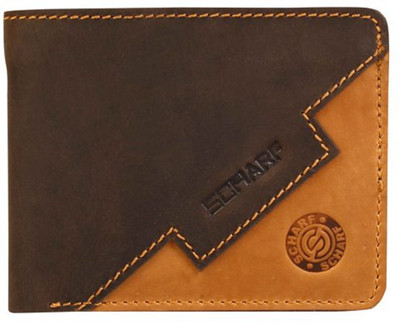 

Scharf Men Brown Genuine Leather Wallet(8 Card Slots), Brown-mwa32