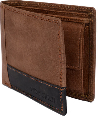 

Hide Stitch Men Brown, Black Genuine Leather Wallet(4 Card Slots), Black;brown