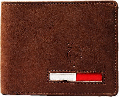 

White Bear Men Brown Artificial Leather Wallet(3 Card Slots)