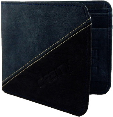

Orbit Men Blue Genuine Leather Wallet(5 Card Slots)