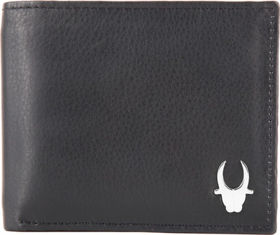 WildHorn Men Black Genuine Leather Wallet(3 Card Slots)