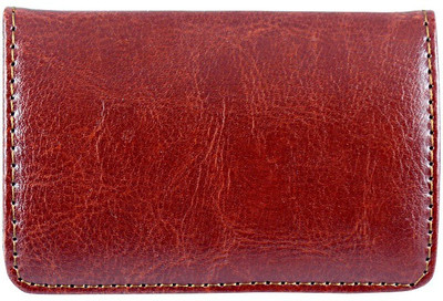 

ShopoSite Men Brown Artificial Leather Card Holder(1 Card Slot)