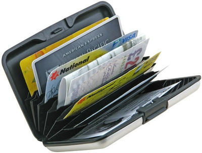 

K.S Fashion Men Silver Plastic Card Holder(6 Card Slots)