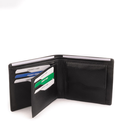 61% OFF on Route Men Casual, Formal Black Genuine Leather Wallet(8 Card Slots)