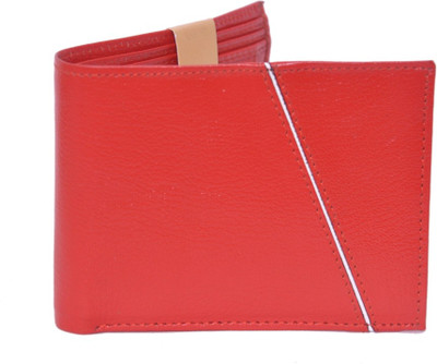 

Fashion ALW Men Red Genuine Leather Wallet(5 Card Slots)