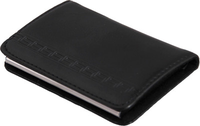 

ShopoSite Men Black Artificial Leather Card Holder(1 Card Slot)