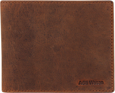 

Aditi Wasan Men Brown Genuine Leather Wallet(4 Card Slots), Vintage brown