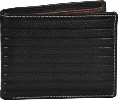 

Divoto Men Black Genuine Leather Wallet(3 Card Slots), Black-17